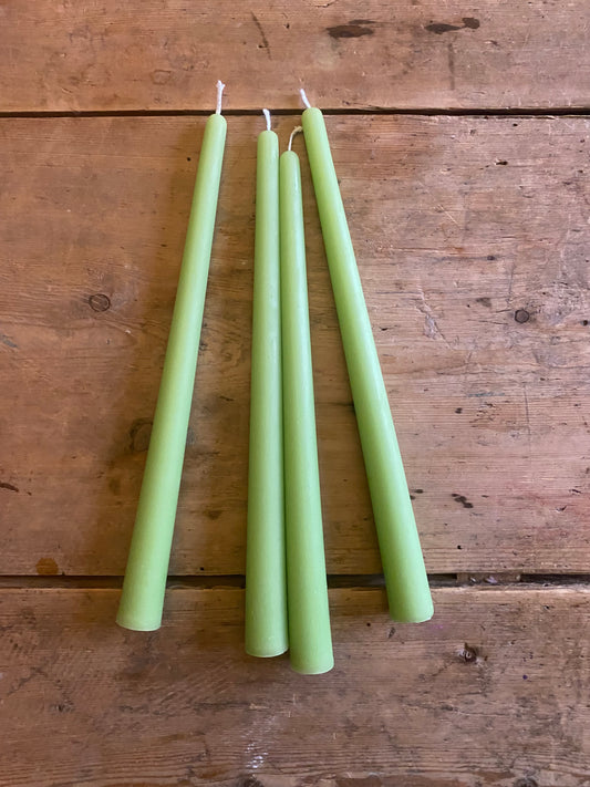Lysegrønne 24 cm stakelys